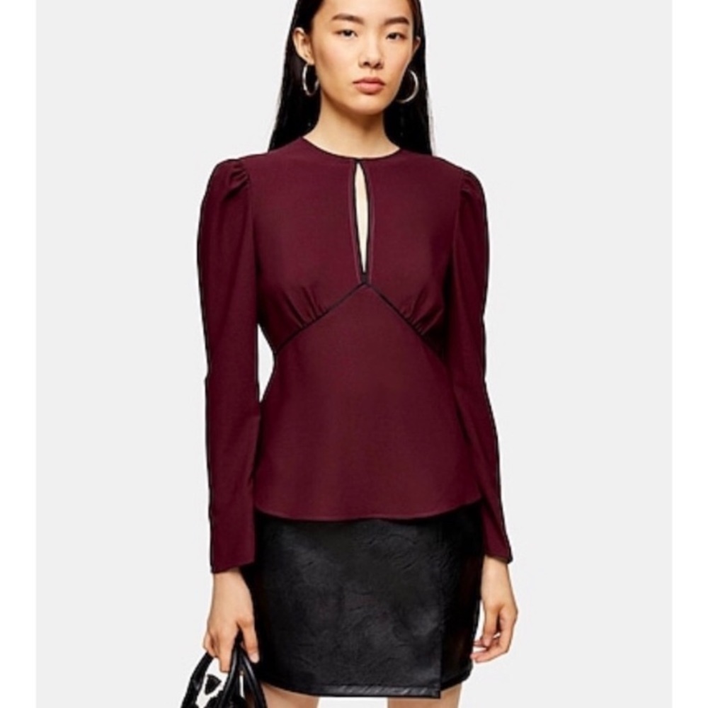Topshop Austin Keyhole Blouse